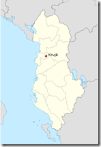 Kruja Albania - location map Kruja Albania - location map