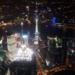 Shanghai at night : Top of the World Financial Center