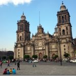 Metropolitan Cathedral and Constitution Plaza : Zocalo Mexico City