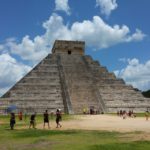 Chichen Itza Mayan pyramid ruins : Yucatan Mexico
