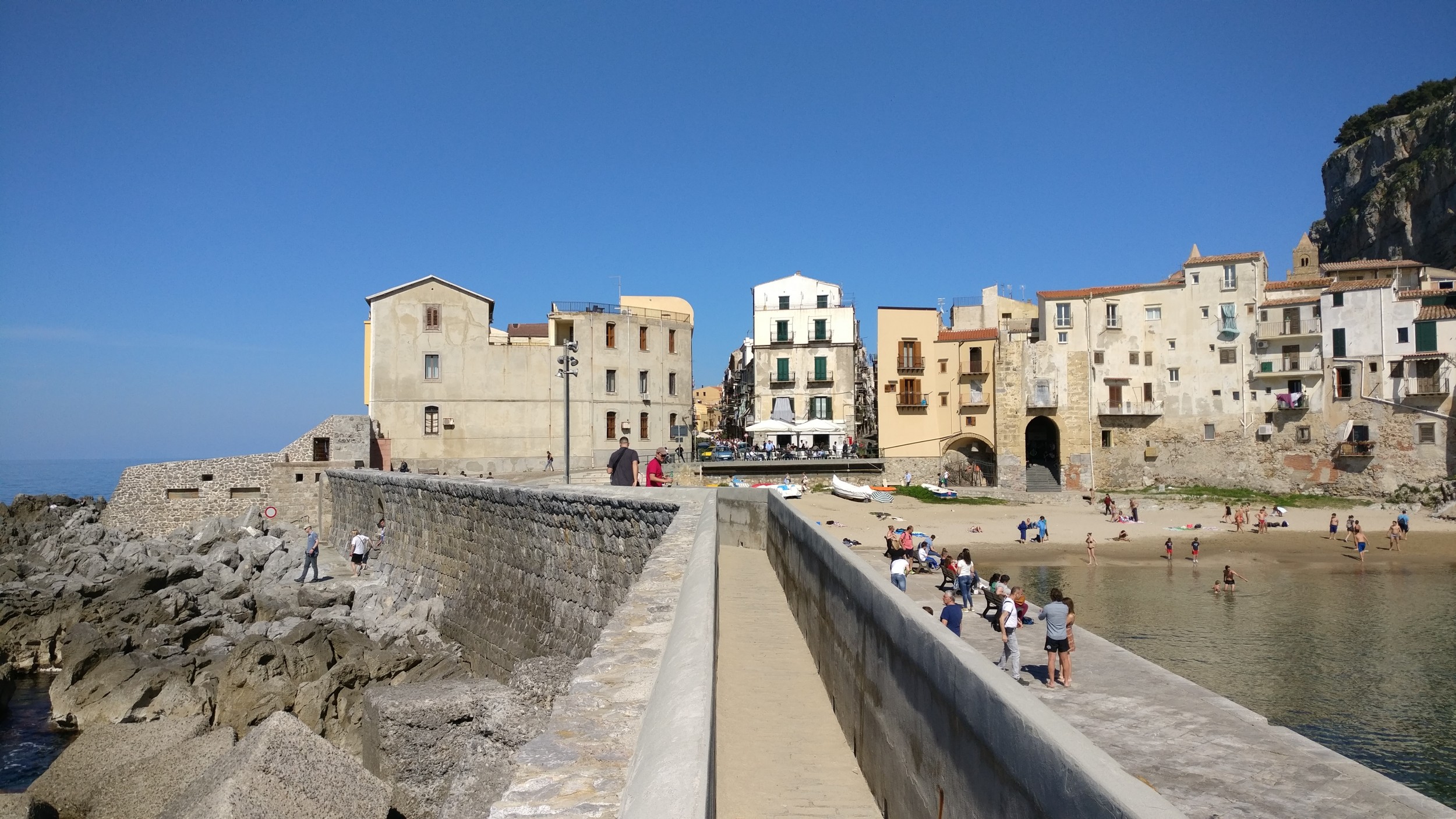 Beaches and Old Town : Cefalu Sicily  Visions of Travel